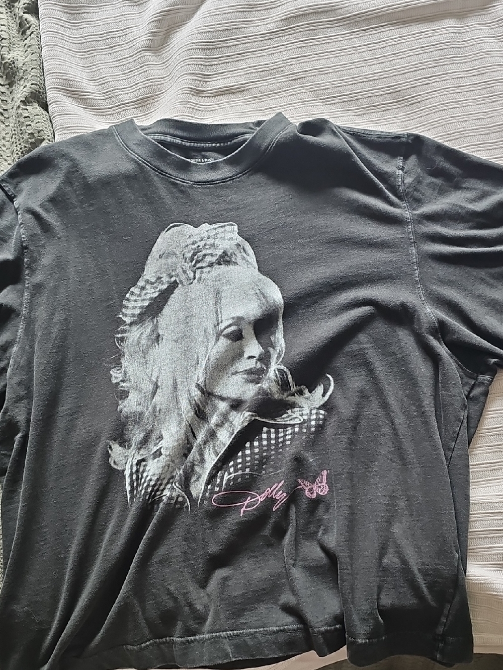 Graphic Black Tee with Dolly Parton